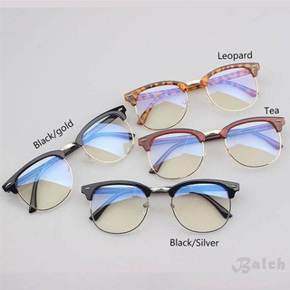 [Balch] 3016 espejo plano gafas marco medio marco Retro arroz uñas gafas marco Anti-azul y gafas ultravioleta (9)