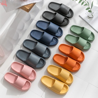 Q nuevas zapatillas antideslizantes suaves de 4 cm con suela gruesa para baño suave sandalia antideslizante parejas en casa