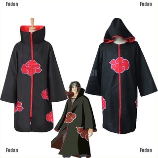 <Fudan> Animer Cosplay Costume Akatsuki Itachi Cloak Superior Quality Anime Convention