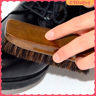 cepillo de brillo de zapato mango de madera cepillo de cerdas cepillo de limpieza del hogar herramienta