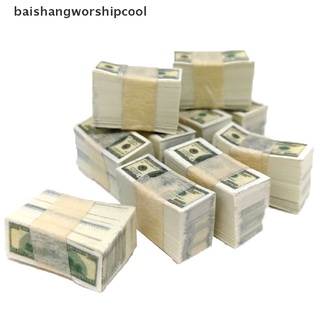 bswc escala 1/12 a bundle miniature play money us $100/$1banknotes nuevo