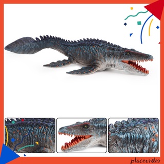 placeorder niños simulación mosasaur dinosaurio animal de mar modelo coleccionable decoración del hogar