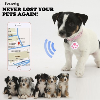 fvuwtg perro pata gps tracker llavero teléfono perdido alarma bluetooth anti-perdida dispositivo finder co