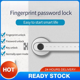 en stock tt lock app smart keyless huella dactilar cerradura biométrica teclado contraseña palanca manija cerradura hometoy