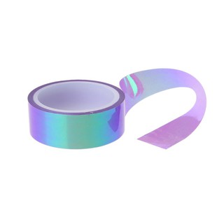 8 unids/set rítmico gimnasia decoración holográfico Glitter cinta anillo Stick accesorio 15mm*5m (3)