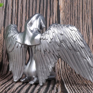 [9.9] art angel mujer mujer alas de rodillas sombrero redención ángel decoración