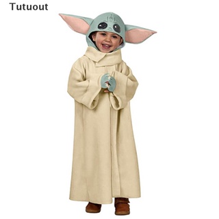 Tutuout Hot Star Cosplay Wars The Mandalorian Baby Yoda Cosplay traje con sombrero MY