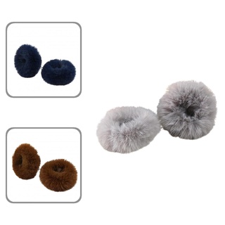 [Tninguly] Kids Ponytail Holders Fluffy Girls Elastic Hair Ropes Sweet Hair Accessories