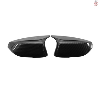 Cubierta del espejo lateral izquierdo y derecho de un par de fibra de carbono lateral de la puerta del espejo de la tapa cubre el espejo trasero cubre reemplazo para Infiniti Q50 Q50S Q70 2014-2021 Q60 QX30 2016-2021