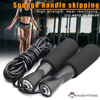 mt cuerda de saltar con mango de esponja para saltar cable para ejercicio fitness entrenamiento deportes (1)