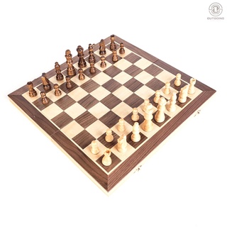 tablero de ajedrez magnético de madera portátil plegable juego de ajedrez internacional juego de ajedrez para fiestas actividades familiares