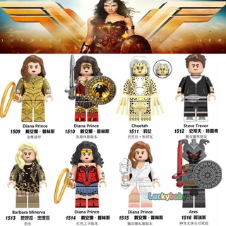 Wonder Woman Lego Minifigures Set Diana DC Comics Super Heroes Bloques De Construcción Juguetes