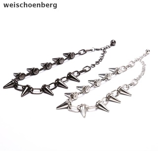[oe] nuevo collar con remaches punk goth rock gargantilla cadena de eslabones joyería. (7)