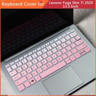 Para Lenovo teclado cubierta Lenovo Yoga Slim 7i Protecter 2020 pulgadas portátil teclado Protector a prueba de polvo impermeable silicona TPU teclado película