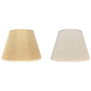 lámpara de mesa pantalla accesorios e27 lino mesita de noche lámpara de pared lámpara de pie lámpara de tela de diámetro inferior 30cm blanco (1)