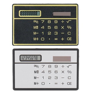 Papelería → 1pcs 8 dígitos Ultra delgado calculadora de energía Solar portátil Mini calculadora táctil (1)