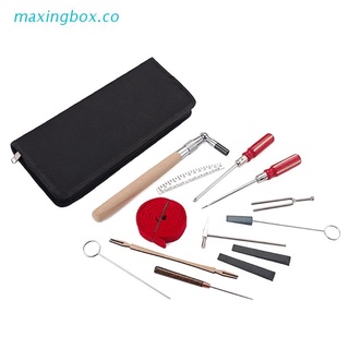maxin - kit de afinación profesional para piano, herramienta de ajuste de piano, mango de madera, llave de afinación fija con bolsa