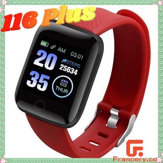 116plus bluetooth smart watch pantalla a color impermeable monitor deportivo de frequência cardíaca fitness fitness tracker smart watch francery