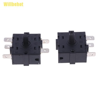 [Willbehot] calentador de habitación eléctrica 3 pines 5Pin interruptor giratorio Selector Ac 250V 16A [caliente] (7)