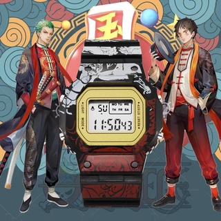Nuevo anime Naruto graffiti estudiante reloj masculino y sur tendencia deportes despertador luminoso pareja reloj electrónico