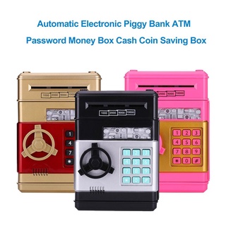 babykids interesante automático electrónico hucha cajero automático contraseña caja de dinero efectivo caja de ahorro de monedas