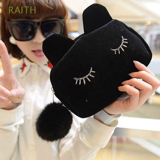 raith multi-función bolso portátil bolsa de maquillaje bolsas bolsa de gato organizador bolsa de maquillaje útil viaje neceser bolsas de aseo estilo cremallera bolsa de cosméticos/multicolor