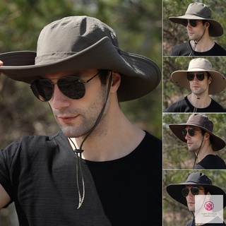 al aire libre plegable sombrero de ala ancha verano impermeable de secado rápido práctico de los hombres del sol pescador sombrero para senderismo camping