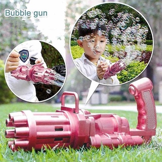 Pistola de burbujas gatling máquina de burbujas pistola de burbujas 8 agujeros eléctrico acc15c