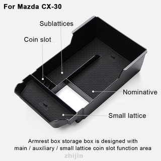 MAZDA Bandeja de consola Auto accesorio de vehículo Anti deslizante Interior de brazo de brazo Para mk Cx 30