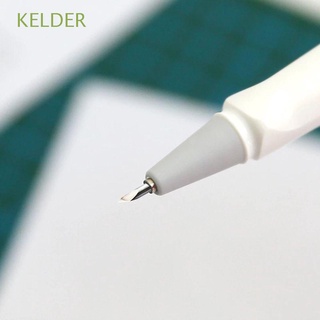 KELDER Office Paper Cutter Replaceable Sticker Cutter Precision Art Cutter for Journal Craft Tool Micro-Blade Sticker DIY Pen Stationery Cutting Tool Engraving Pen