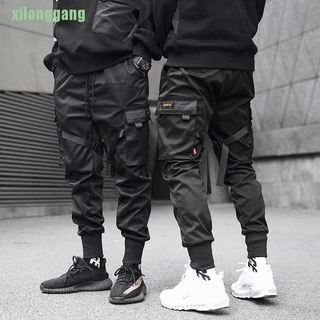 [] pantalones de carga Harem Harem para hombre Streetwear Hip Hop bolsillos pantalón de pista