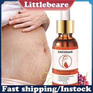 littlebeare.co 20ml Stretch Mark Remover Essential Oil Deep Moisturizing Skin Maintenance Natural Plant Extract Anti Wrinkle Stretch Mark Treatment Oil for Pregnant