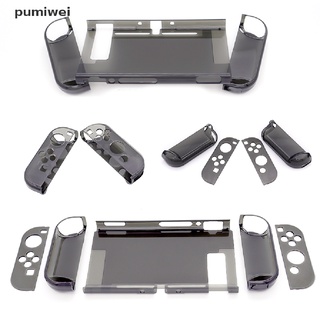 Pumiwei 3in1 Dockable Crystal Clear-Funda Rígida Antiarañazos Para Nintendo Switch CO
