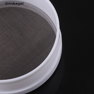 [Drinka] White Plastic Fine Mesh Strainer Flour Colander Sifter Sieve Kitchen Tool 471CO