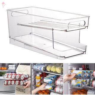 Soporte lc soporte para bebidas puede organizador estante apilable organizador de almacenamiento bandeja estante para refrigerador cocina.Mi