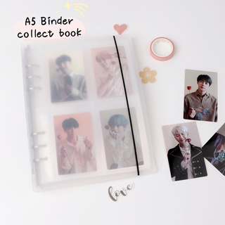 a5 pp binder coleccionar libro estilo minimalista mate cubierta 6 agujeros hoja suelta álbum de fotos