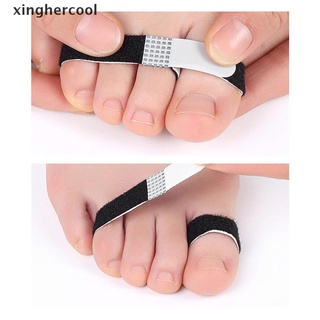 [xinghercool] 2 piezas corrector de dedos del pie hallux valgus corrector del dedo del pie vendaje separador de pies envoltura caliente