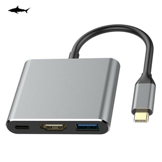 Tipo C USB 3.1 a USB-C 4K HDMI Compatible USB 3.0 adaptador 3 en 1 Hub