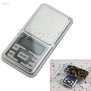 here 500g 0.1g Digital Pocket Scale Jewelry Precision Weight Electronic Balance Hot