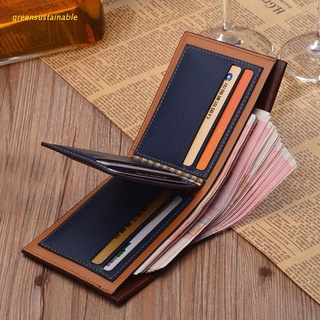 sus - cartera de cuero marrón para hombre, diseño de tarjetas de crédito, cartera bifold