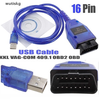 Wutiskg USB Cable KKL VAG-COM 409.1 OBD2 OBD Diagnostic Scanner VCDS VW/Audi/Seat A++ CO