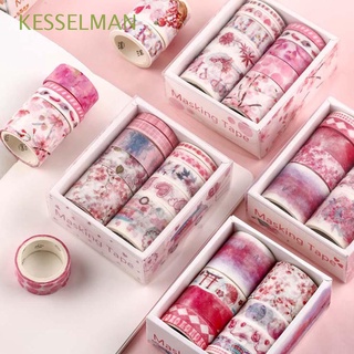 KESSELMAN Cute Hand account tape Kawaii Masking Tape Tapes Stickers Stickers Leaves Plant Scrapbooking 10Pcs/Set Tapes Stationery Tape