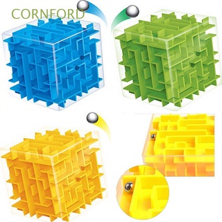 cornford new intelligence development laberinto juguetes educativos para niños rompecabezas mágico giratorio cubo 3d laberinto bola rodante/multicolor