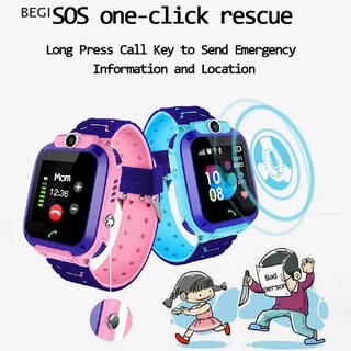 be Q12 Reloj Inteligente Para Niños SOS Impermeable IP67 Regalo Para IOS Android co