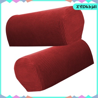 1 par de fundas de spandex de tela elástica para reposabrazos antideslizantes, para sofá reclinable