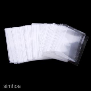 100 x fundas de plástico para tarjetas, Protector de magia de tres bancos, mangas transparentes (1)