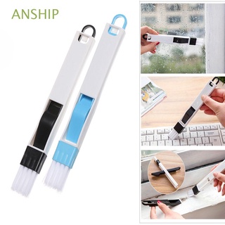 ANSHIP 1PC Mini Grooves Cleaning Tool Window Crevice Desk Set Keyboard Brush Household Dirt Remover Kitchen Bathroom Multipurpose Home Folding 2 In 1/Multicolor