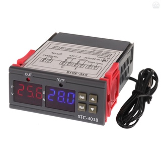 stc-3018 controlador de temperatura digital inteligente ntc sensor de temperatura termostato para congelador nevera eclosión