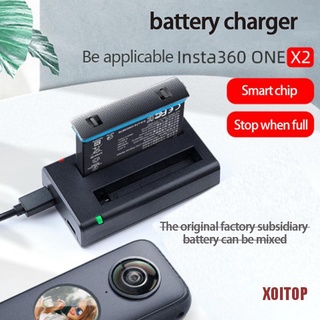 Xotop para Insta360-one x2 accesorios Dual USB cargador Dual batería recargable