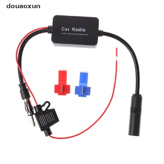 douaoxun coche estéreo fm&am radio señal antena antena amplificador amplificador amplificador cable co